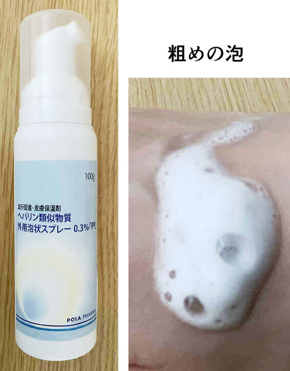 ヘパリン類似物質外用泡状スプレー